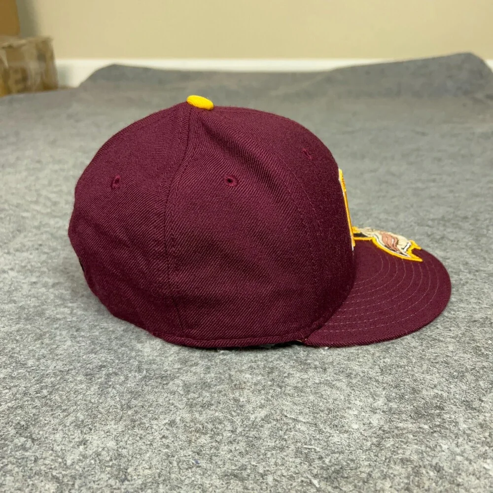 Minnesota Gophers Mens Hat 7 1/8 Fitted Maroon Gold Embroidered Cap Wool 59Fifty